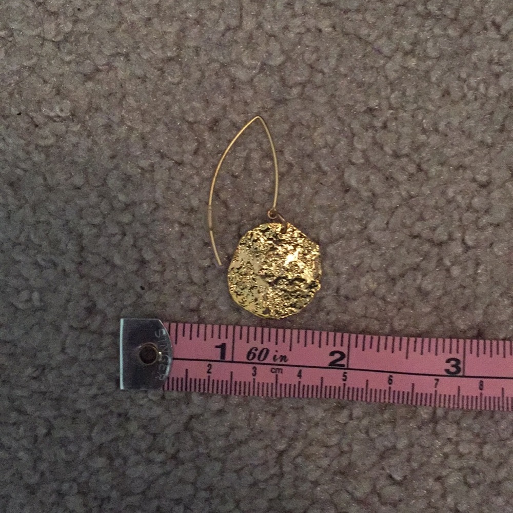 Handmade Gold coin earrings - Picture 6 of 6
